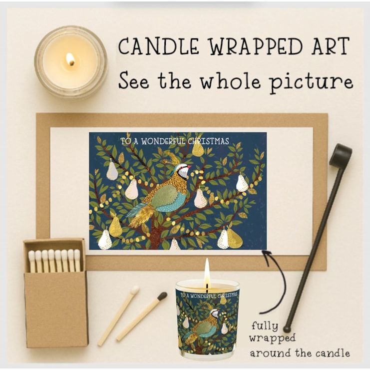 Vanilla Scented Christmas Candle - Partridge In A Pear Tree Vanilla Scented Christmas Candle - Partridge In A Pear Tree