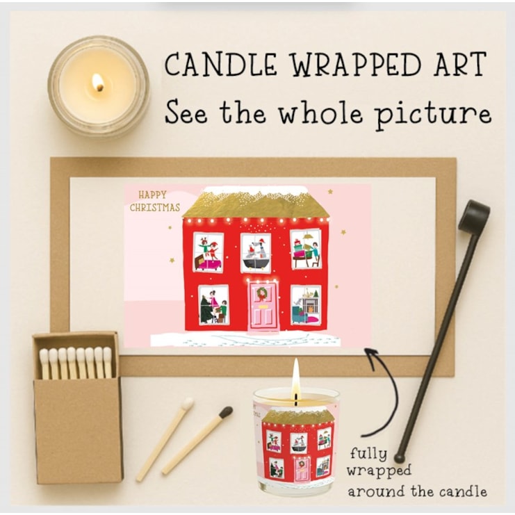 Vanilla Scented Christmas Candle - Christmas House Vanilla Scented Christmas Candle - Christmas House