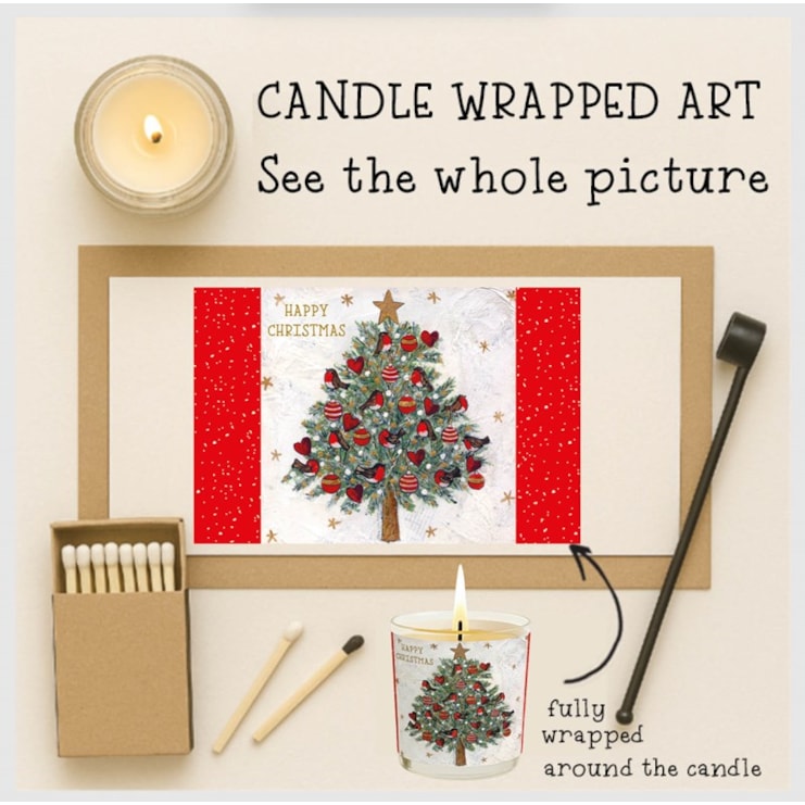 Vanilla Scented Christmas Candle - Christmas Tree