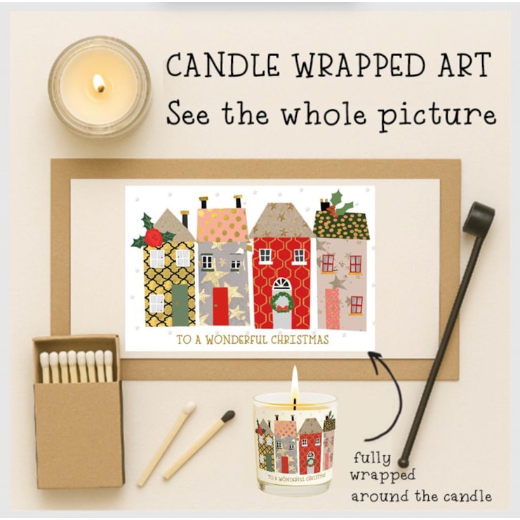 Vanilla Scented Christmas Candle - Christmas Street Vanilla Scented Christmas Candle - Christmas Street