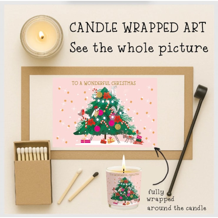 Vanilla Scented Christmas Candle - Christmas Tree Vanilla Scented Christmas Candle - Christmas Tree