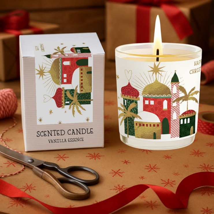 Vanilla Scented Christmas Candle - Bethlehem