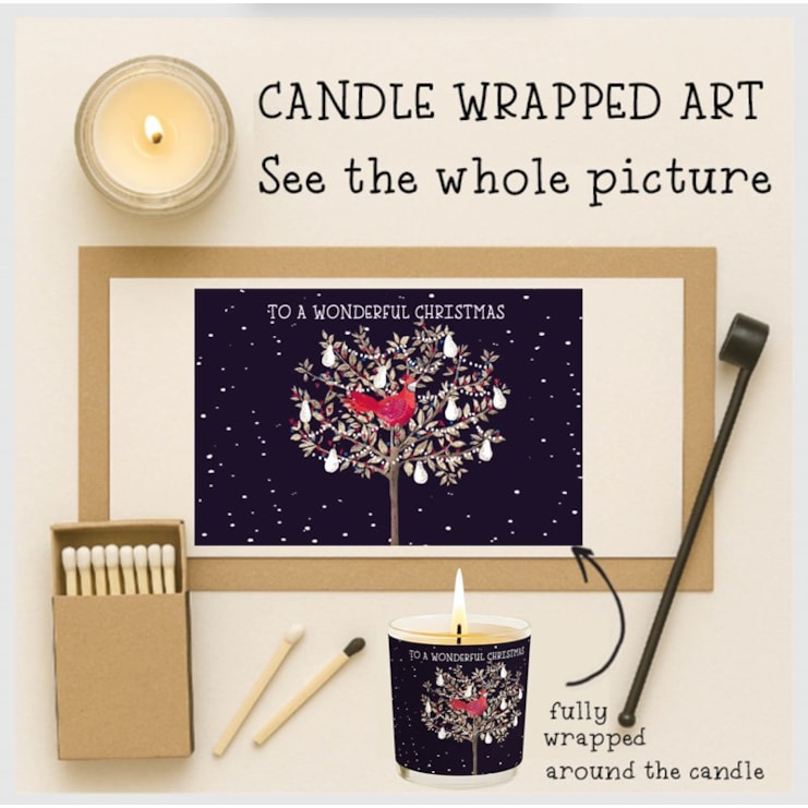 Vanilla Scented Christmas Candle - Partridge In A Pear Tree