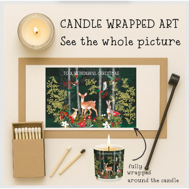 Vanilla Scented Christmas Candle - Woodland Animals Vanilla Scented Christmas Candle - Woodland Animals