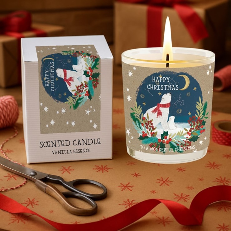 Vanilla Scented Christmas Candle - Polar Bears Vanilla Scented Christmas Candle - Polar Bears