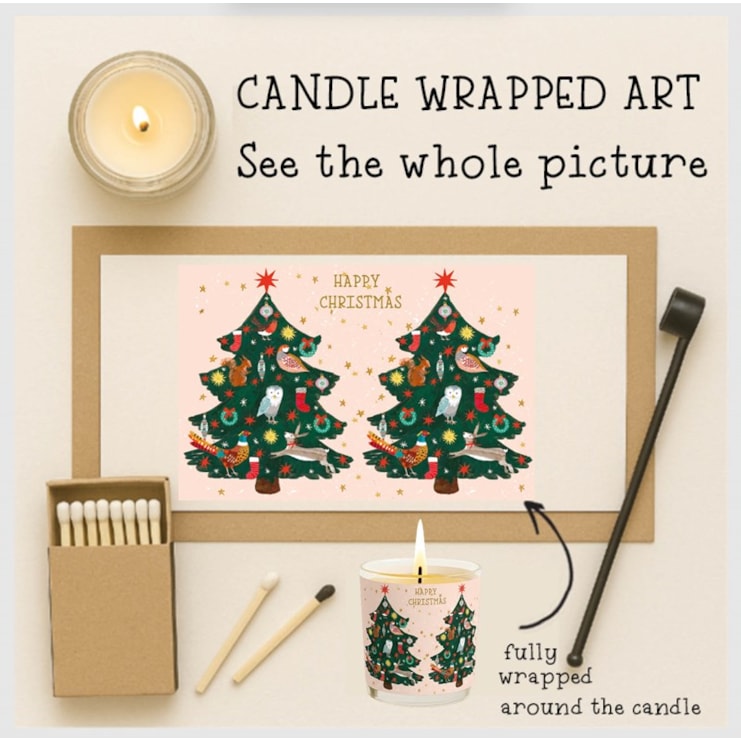 Vanilla Scented Christmas Candle - Christmas Trees Vanilla Scented Christmas Candle - Christmas Trees