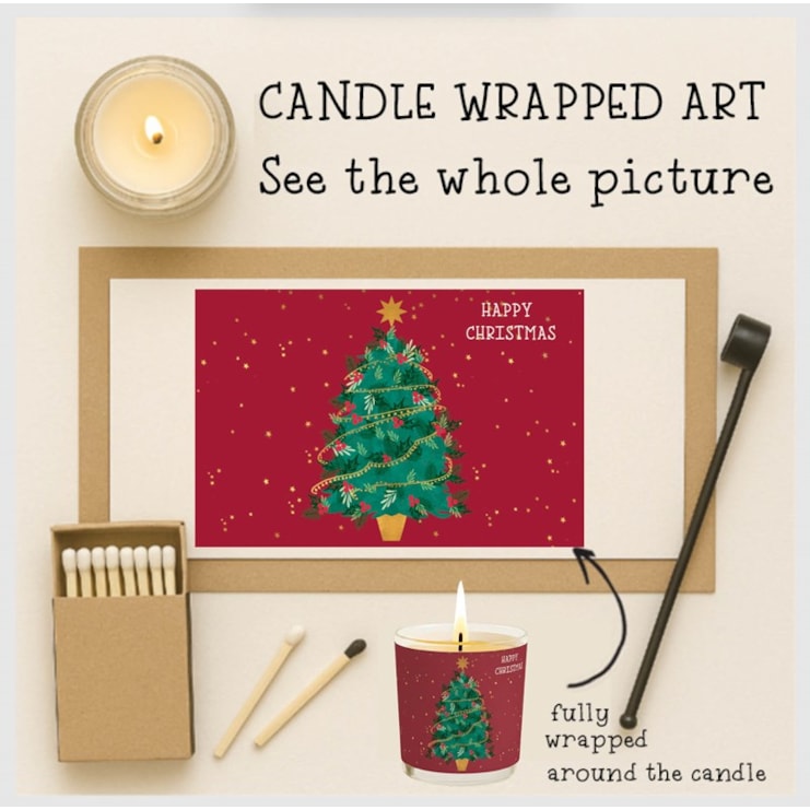 Vanilla Scented Christmas Candle - Christmas Tree Vanilla Scented Christmas Candle - Christmas Tree