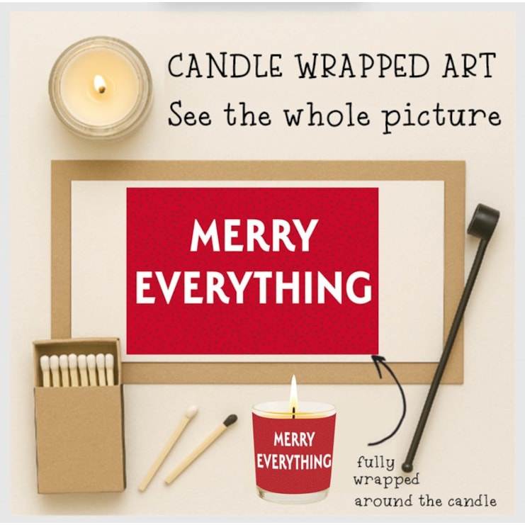 Vanilla Scented Christmas Candle - Merry Everything