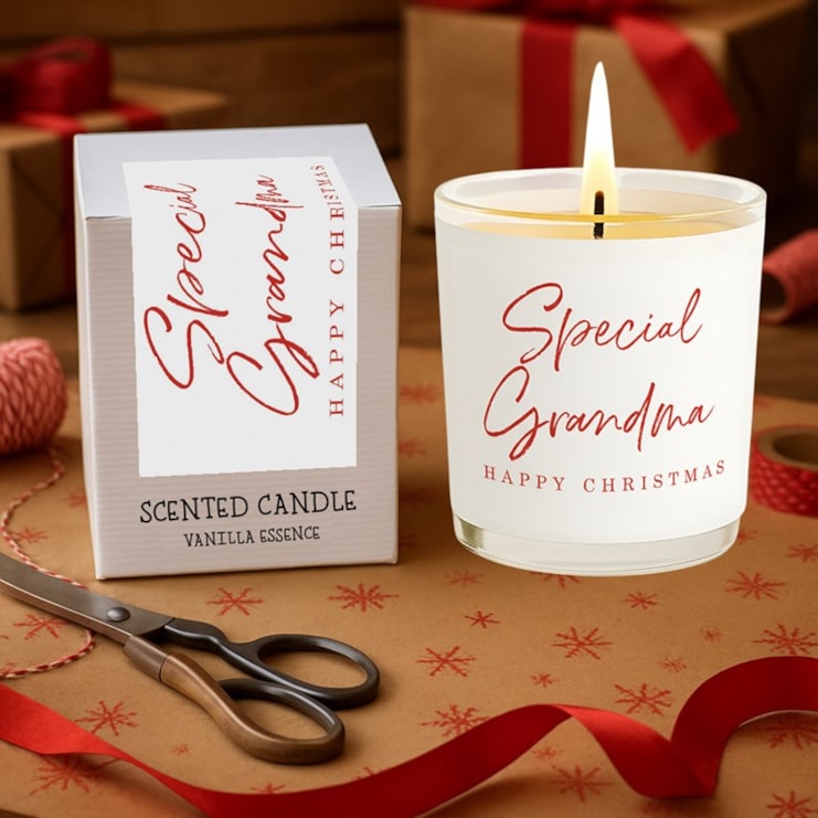 Vanilla Scented Christmas Candle - Special Grandma Vanilla Scented Christmas Candle - Special Grandma