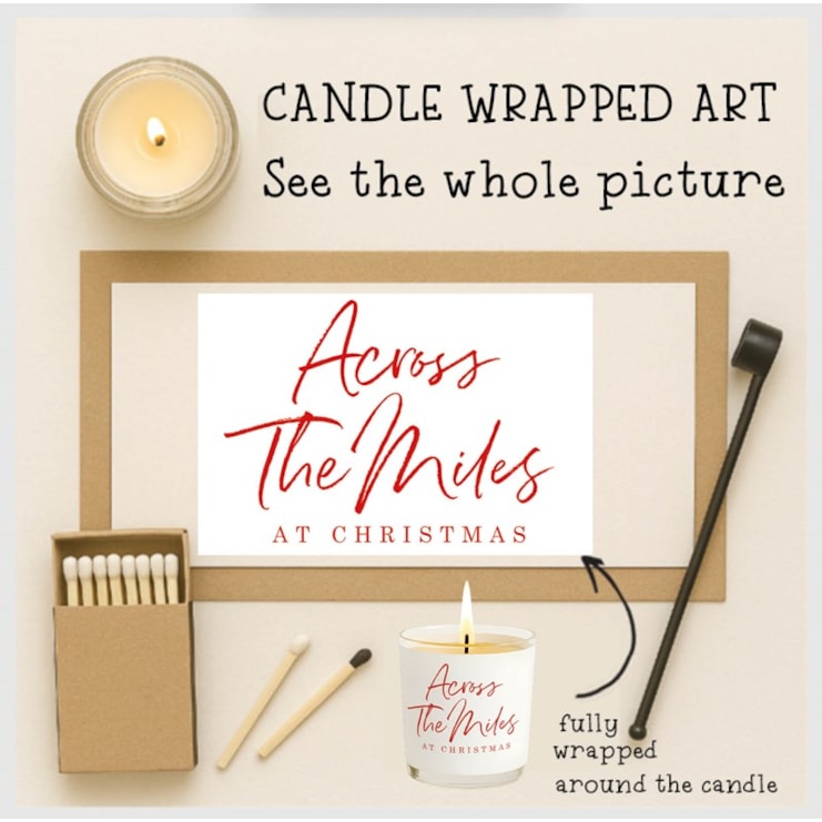 Vanilla Scented Christmas Candle - Across The Miles Vanilla Scented Christmas Candle - Across The Miles