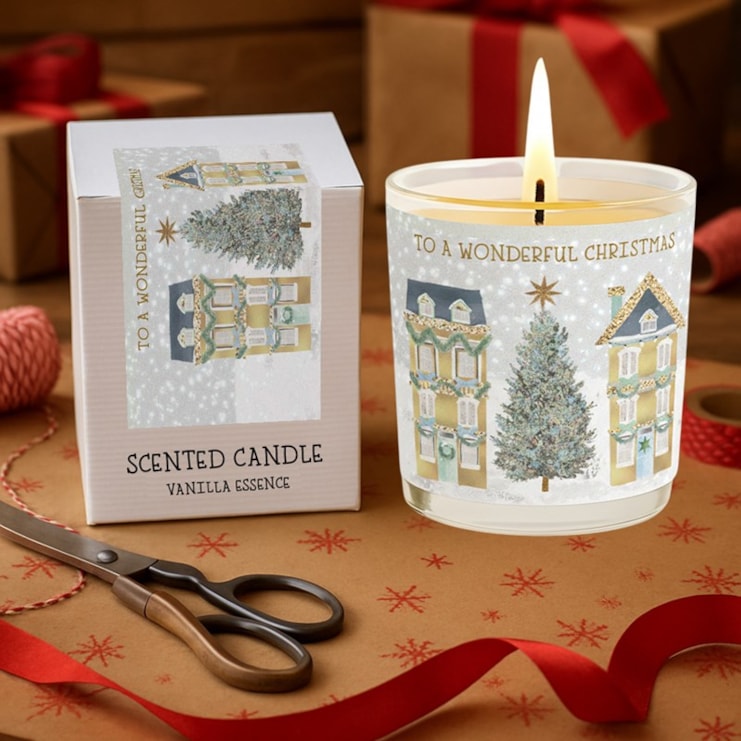 Vanilla Scented Christmas Candle - Gold House Neighbours Vanilla Scented Christmas Candle - Gold House Neighbours