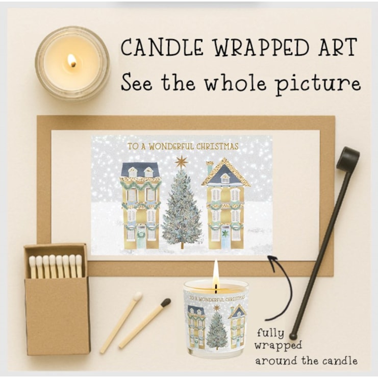 Vanilla Scented Christmas Candle - Gold House Neighbours Vanilla Scented Christmas Candle - Gold House Neighbours