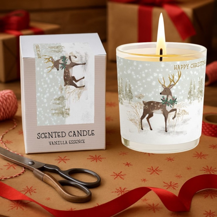 Vanilla Scented Christmas Candle - Reindeer Vanilla Scented Christmas Candle - Reindeer