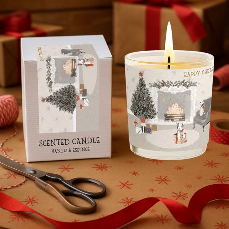Vanilla Scented Christmas Candle - Cosy Christmas Lounge Vanilla Scented Christmas Candle - Cosy Christmas Lounge
