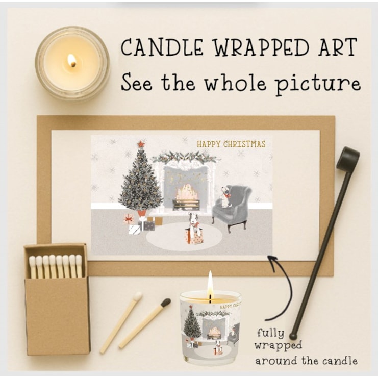 Vanilla Scented Christmas Candle - Cosy Christmas Lounge Vanilla Scented Christmas Candle - Cosy Christmas Lounge