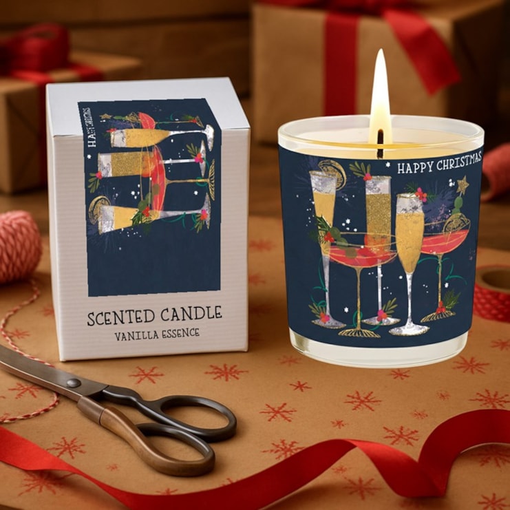 Vanilla Scented Christmas Candle - Festive Drinks Vanilla Scented Christmas Candle - Festive Drinks