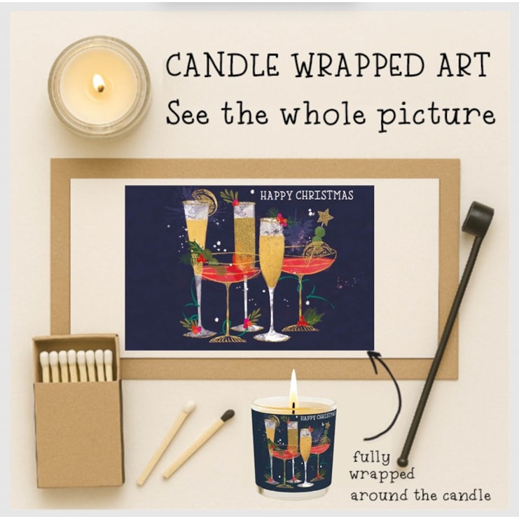 Vanilla Scented Christmas Candle - Festive Drinks Vanilla Scented Christmas Candle - Festive Drinks