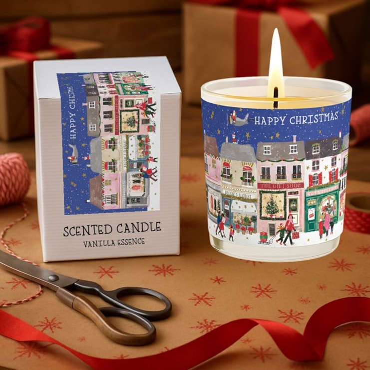 Vanilla Scented Christmas Candle - Christmas Town