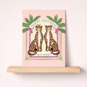 Birthday Card - Leopards