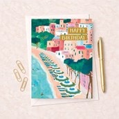 Birthday Card - Coastal Scene Birthday Card - Coastal Scene