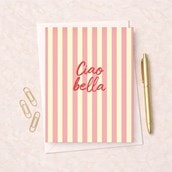 Open Card - Candy Stripe Ciao Bella