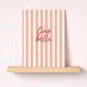 Open Card - Candy Stripe Ciao Bella