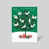 Personalised Christmas Card - Partridges In a Pear Tree