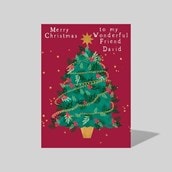 Personalised Christmas Card - Christmas Tree Personalised Christmas Card - Christmas Tree