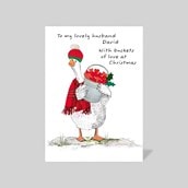 Personalised Christmas Card - Bucket Of Love
