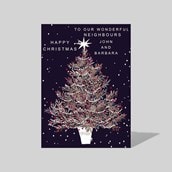Personalised Christmas Card - Christmas Tree Personalised Christmas Card - Christmas Tree