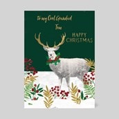 Personalised Christmas Card - Reindeer In The Snow Personalised Christmas Card - Reindeer In The Snow