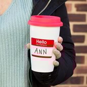 Personalised 'My Name Is' Travel Mug Personalised 'My Name Is' Travel Mug