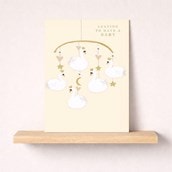 Large Leaving For A Baby Card - Swan Mobile Large Leaving For A Baby Card - Swan Mobile