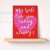 Large Anniversary Card - Love You Today And Always Large Anniversary Card - Love You Today And Always