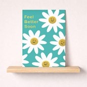 Large Get Well Soon Card - Daisies Large Get Well Soon Card - Daisies