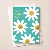 Large Get Well Soon Card - Daisies Large Get Well Soon Card - Daisies