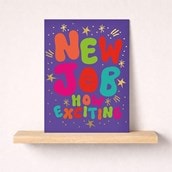 Large New Job Card - How Exciting