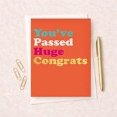 Large Congratulations Card - Youâ€™ve Passed