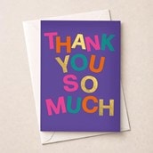 Large Thank You Card - So Much