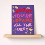 Large Sorry You're Leaving Card - All The Best