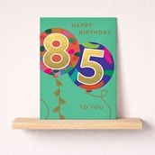 Large Age 85 Birthday Card - Balloons Large Age 85 Birthday Card - Balloons