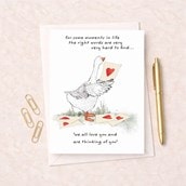 Large Thinking Of You Card - Right Words Are Hard To Find