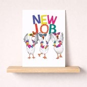 Large New Job Card - Fancy Geese