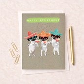 Large Retirement Card - Margarita Party