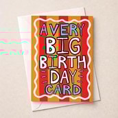Large Birthday Card - A Very Big Birthday Card Large Birthday Card - A Very Big Birthday Card