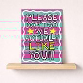 Large Sorry You're Leaving Card - Please Don'T Go