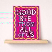 Large Sorry You're Leaving Card - Goodbye From All Of Us Large Sorry You're Leaving Card - Goodbye From All Of Us