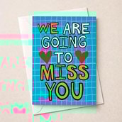 Large Sorry You're Leaving Card - We Are Going To Miss You Large Sorry You're Leaving Card - We Are Going To Miss You
