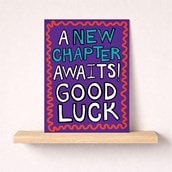 Large Good Luck Card - A New Chapter Awaits! Good Luck Large Good Luck Card - A New Chapter Awaits! Good Luck