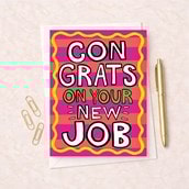 Large New Job Card - Congrats On Your New Job Large New Job Card - Congrats On Your New Job